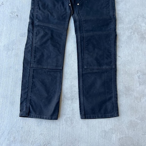 Carhartt black double knee work wear carpenter pants 30x32 image 2