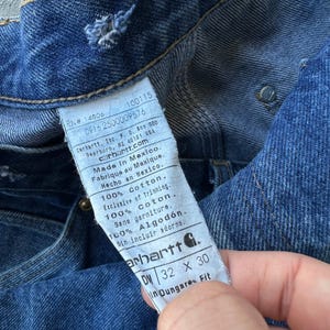 Carhartt denim double knee double knee work wear carpenter pants Bild 3