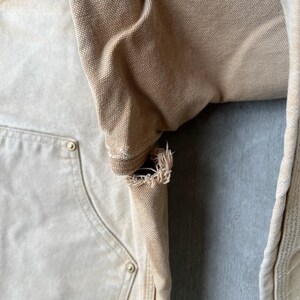 Pantalones de carpintero de trabajo Carhartt de color marrón descolorido con doble rodilla imagen 8