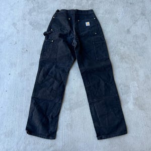 Carhartt black double knee work wear carpenter pants image 5