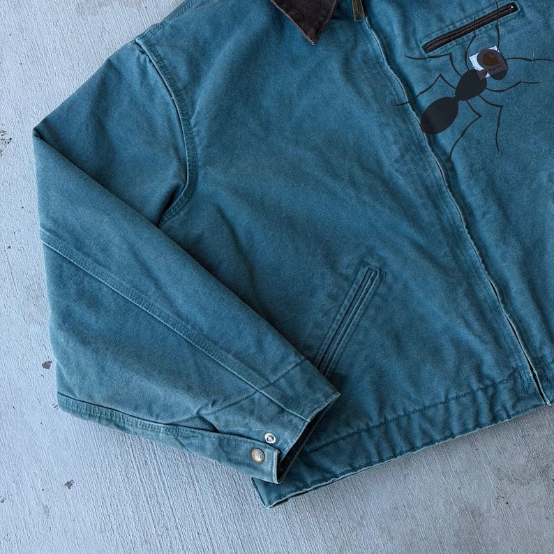 Carhartt WJ097 DTL teal green Detroit WOMENS work wear jacket image 3