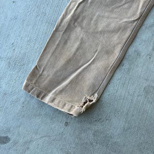 Pantalones de carpintero Carhartt de trabajo con doble rodilla descolorida en marrón, talla 32 x 32 imagen 9