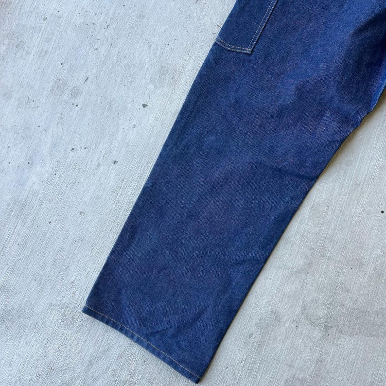 Carhartt blue denim jeans double knee work wear carpenter pants image 9