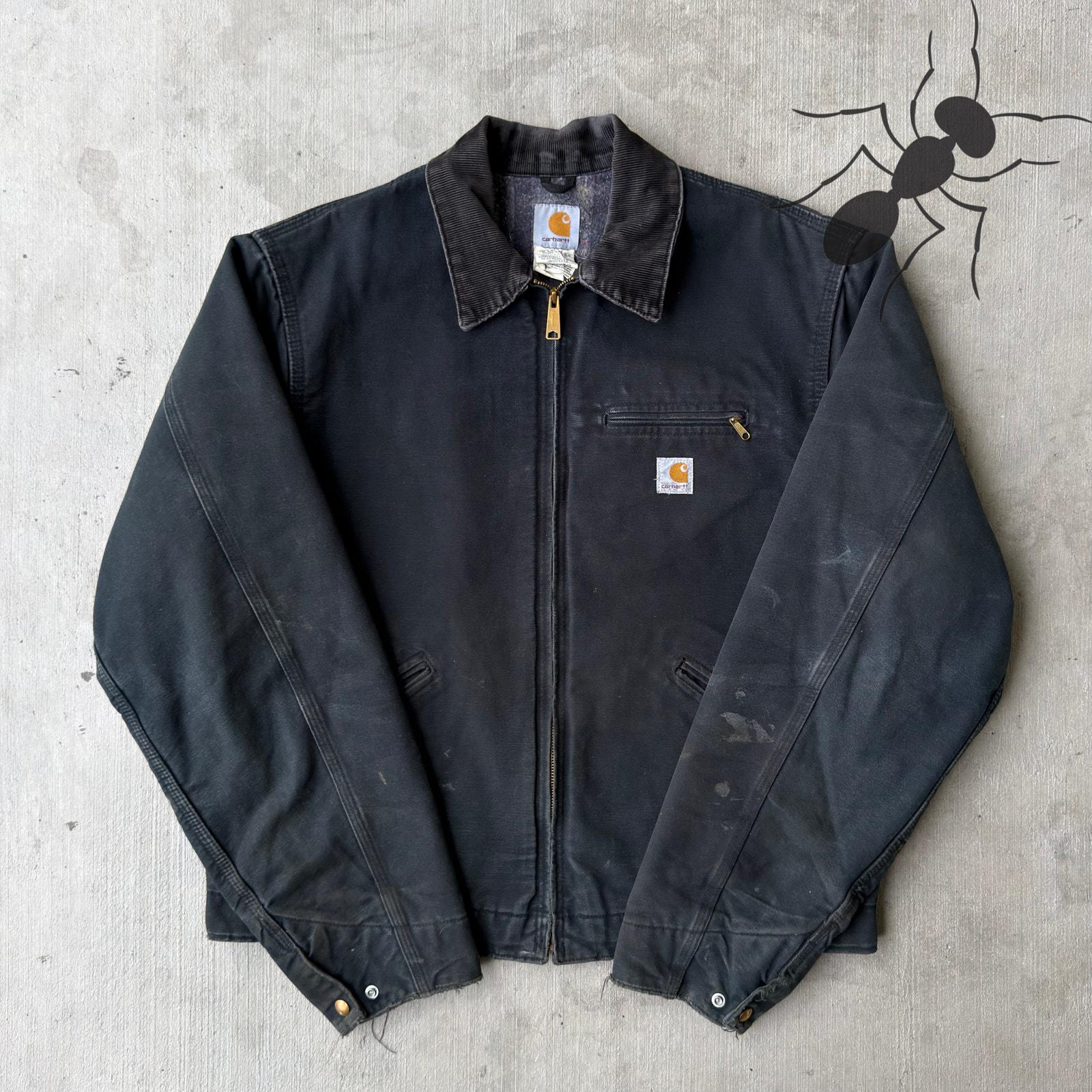 大特価セール Carharttデトロイトジャケット J01ブラックmade in USA短 