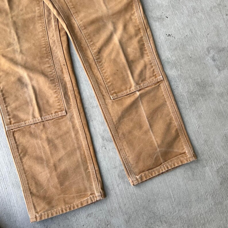 Carhartt brown double knee work wear carpenter pants image 4