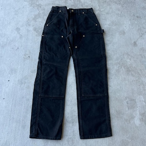 Carhartt black double knee work wear carpenter pants 30x32 image 1
