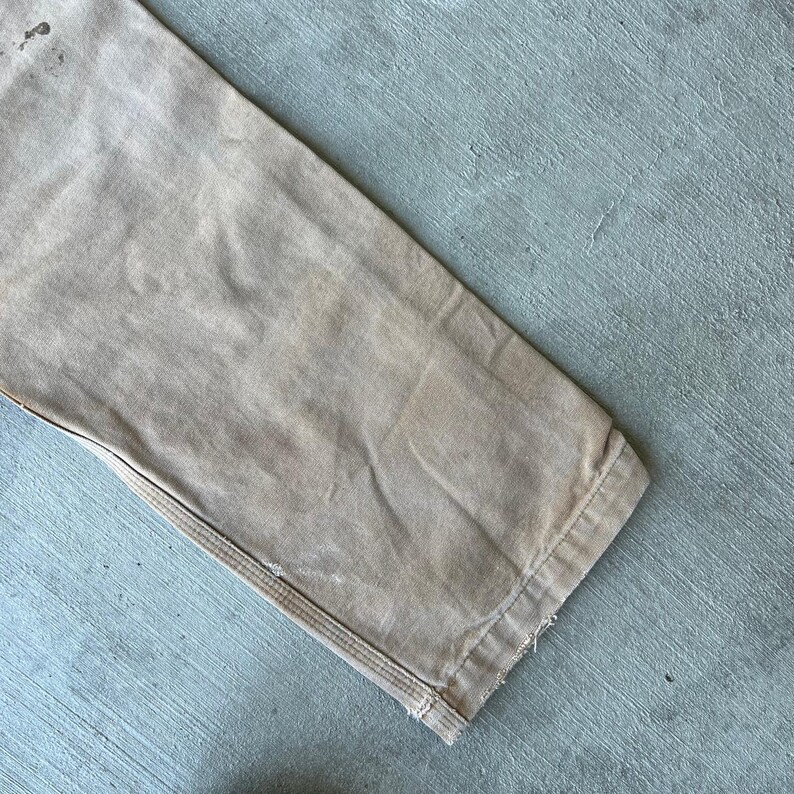Pantalones de carpintero Carhartt de trabajo con doble rodilla descolorida en marrón, talla 32 x 32 imagen 11