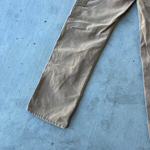 Carhartt brown double knee work wear carpenter pants 30x34 image 9