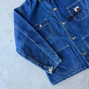 Carhartt denim large chore work wear jacket image 2