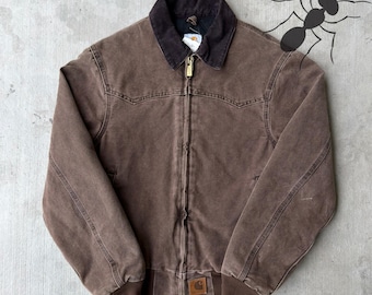 Carhartt J14 CHT brown Santa Fe work wear jacket Small