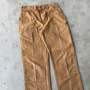 Carhartt brown double knee work wear carpenter pants image 2