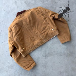 Chaqueta de trabajo corta estilo Detroit de Carhartt, color marrón, estilo años 2000 imagen 7