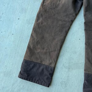 Carhartt faded brown insulated double knee work wear carpenter pants image 9