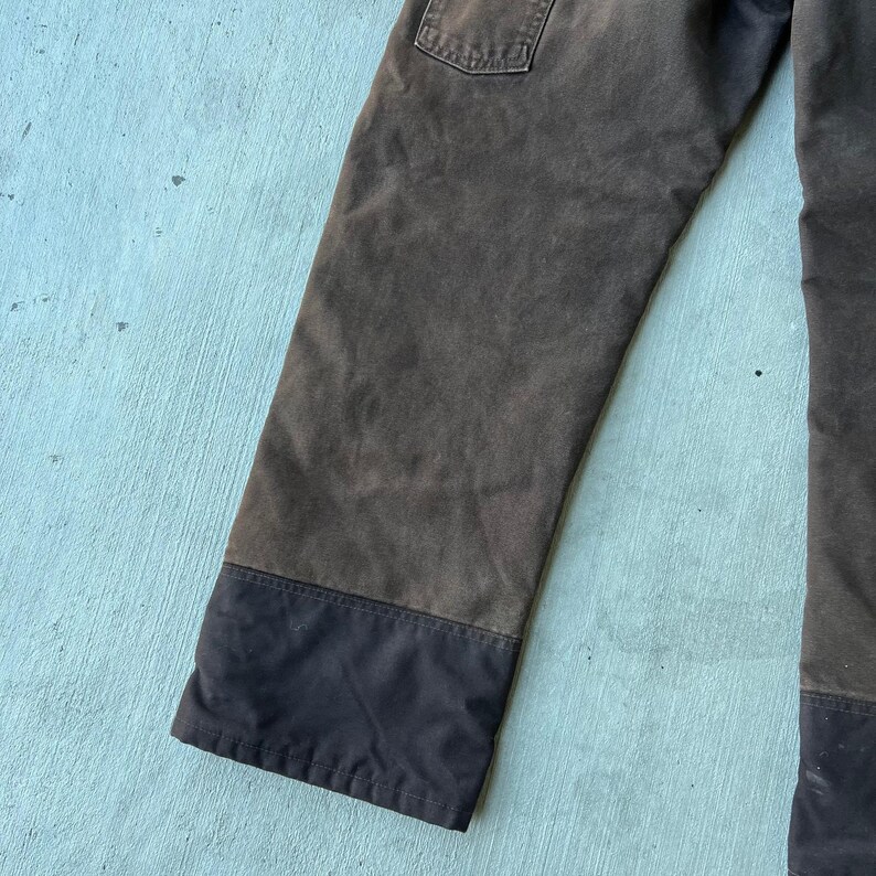 Carhartt faded brown insulated double knee work wear carpenter pants image 9