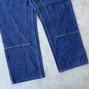 Carhartt blue denim jeans double knee work wear carpenter pants image 3