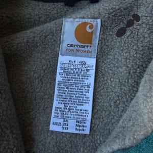 Carhartt WJ097 DTL teal green Detroit WOMENS work wear jacket image 5