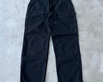 Carhartt black double knee work wear carpenter pants