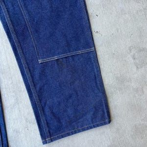 Carhartt blue denim jeans double knee work wear carpenter pants image 4