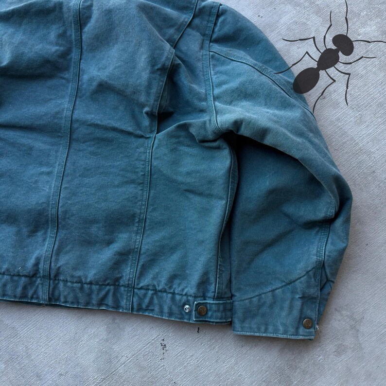 Carhartt WJ097 DTL teal green Detroit WOMENS work wear jacket image 9