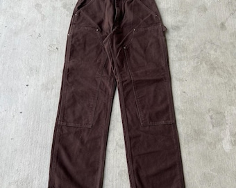Vintage Carhartt B07 Dnm Denim Dungaree Fit 34 X 30 Double Knee