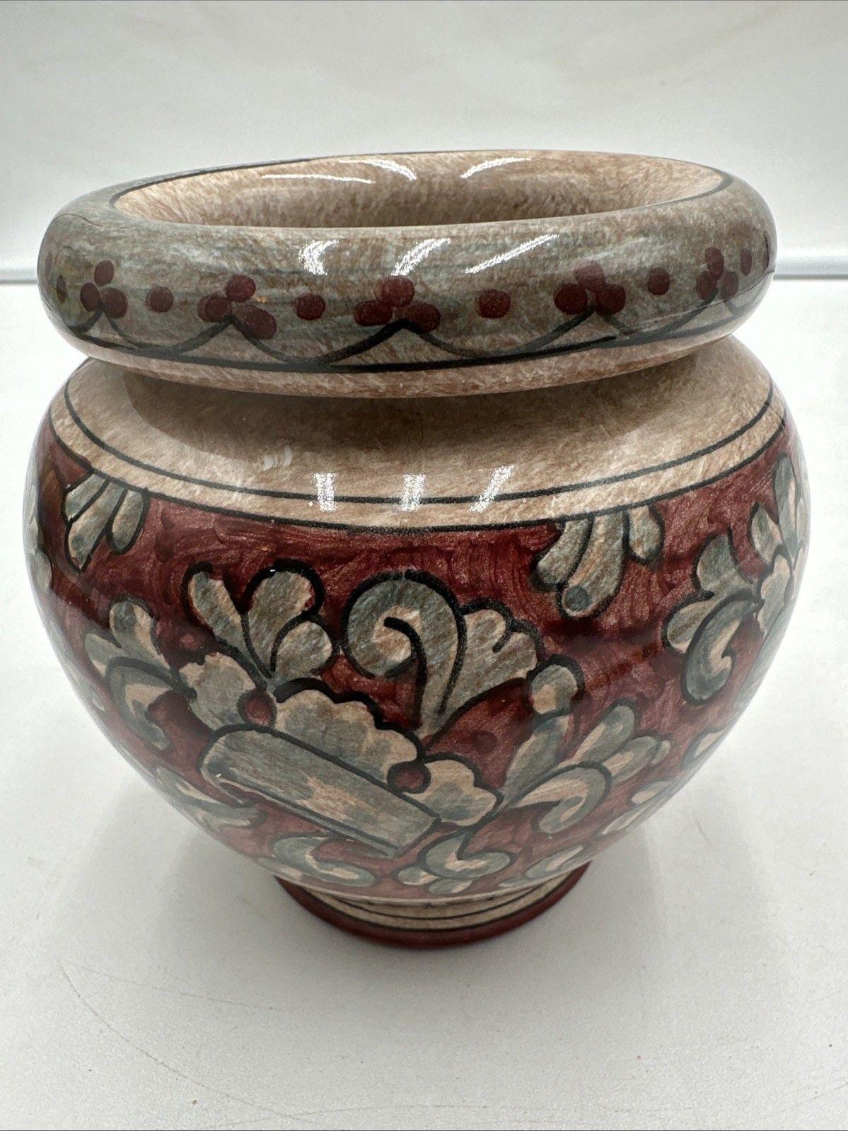 花瓶 　Baffni GuBBio　イタリア C.A. Rossi Gubbio Italy pottery vase | Antiques Board