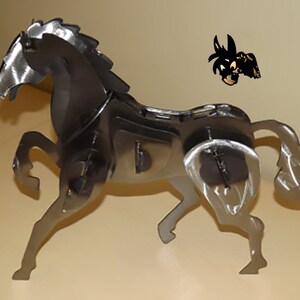 Metal Art Horse, Steel Horse Art image 2