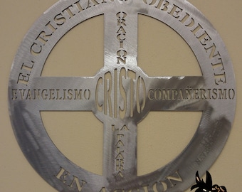 El Cristiano Obediente Metal Art Sign - Spanish Version