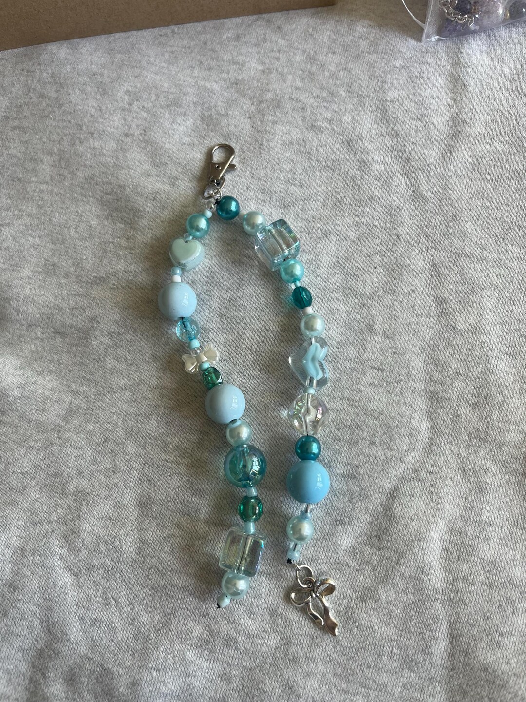 Light Blue Key Chain - Etsy