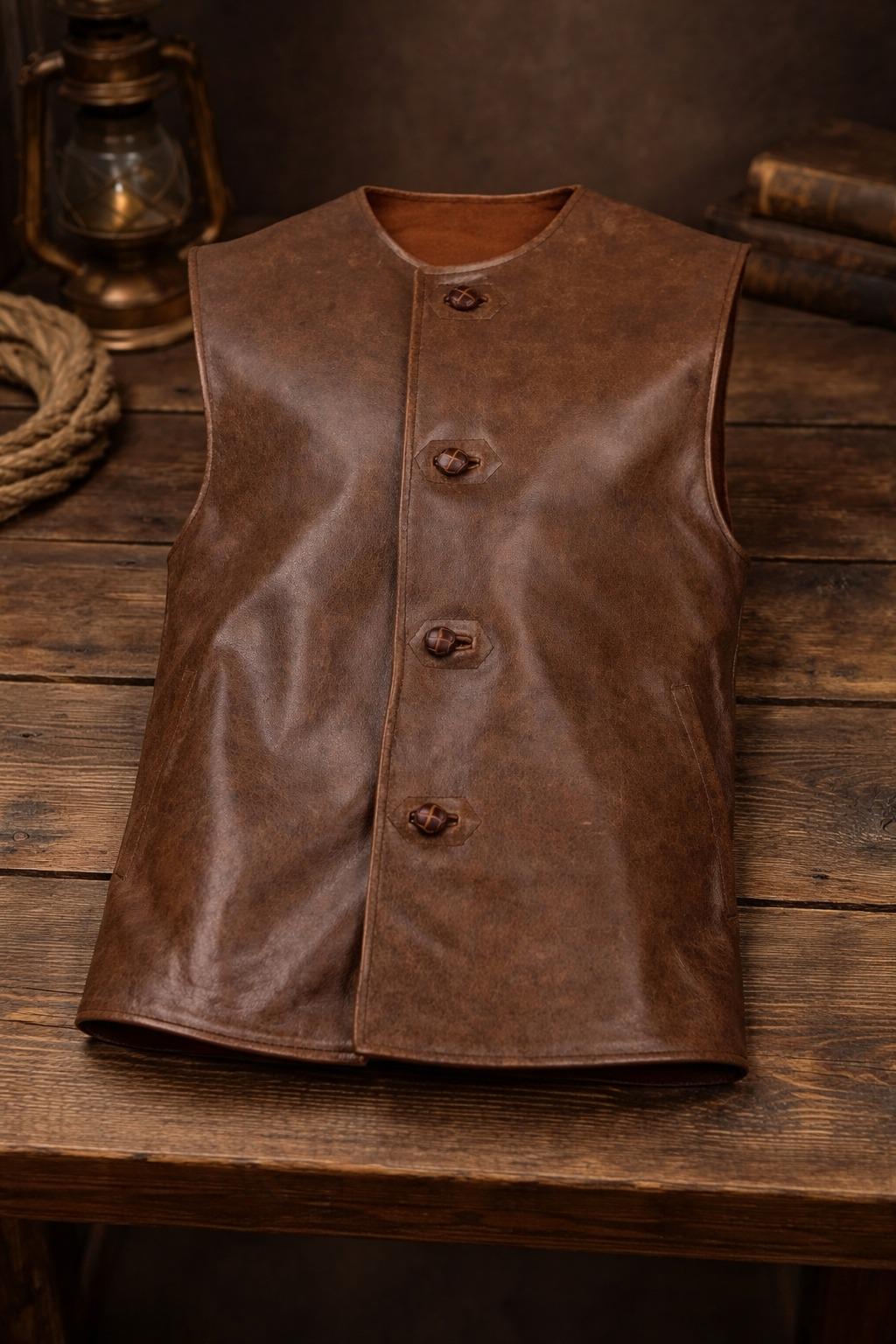 Ww2 Leather Jerkin - Etsy Ww2 Leather Jerkin - Etsy