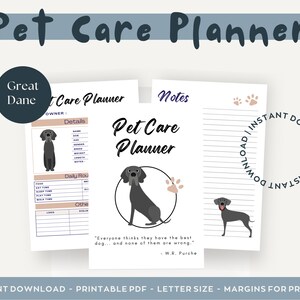 Pet Care Planner - Great Dane