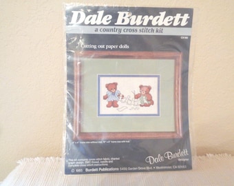 Dale Burdett Cutting Out Paper Dolls Cross Stitch Kit - Unopened