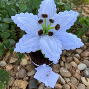 Handgefertigter Lilienblumentopf