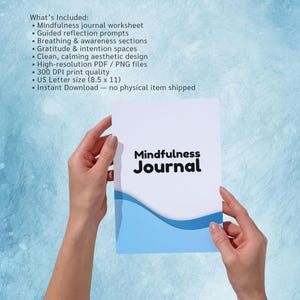 Identity Blueprin Worksheet.pdf 2026 Mindfulness Journal Worksheet | Daily Presence Roadmap Blueprint ...
