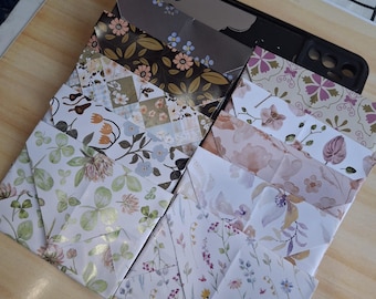 Set di 15 buste fatte a mano in carta colorata