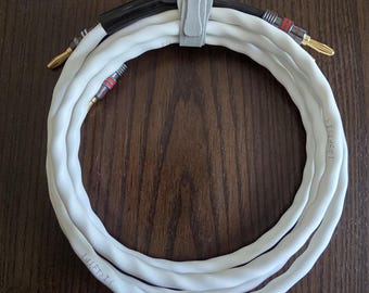 JWP Audio 8 ft. Speaker Cables – 99.9% Pure Copper with Nakamichi Banana Connectors