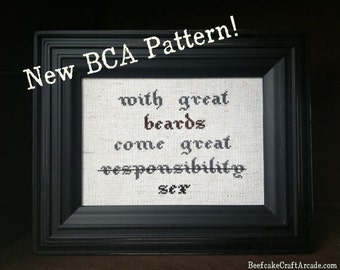 PATTERN - Great Beards - cross stitch