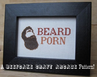 PATTERN - Beard Porn - cross stitch