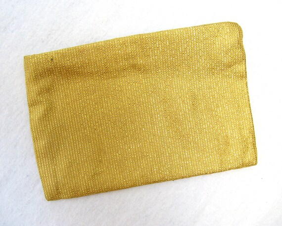 Vintage 1950s Gold Lame Wallet 50s Petite Gold Lam