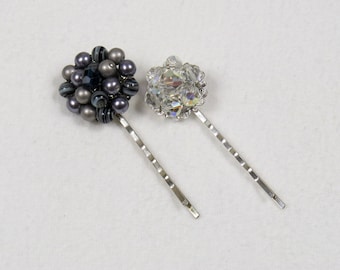 Set of 2 Upcycled Vintage Bobby Pin Jewelry | Recycled Vintage Hair Accessory