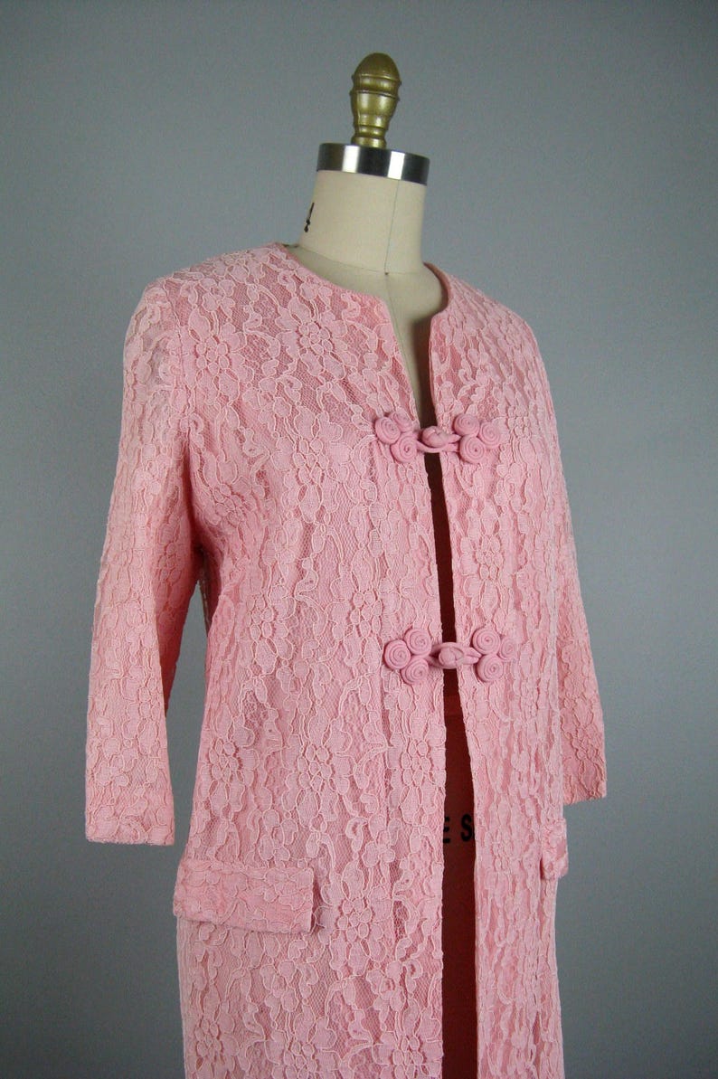 ladies pink duster coat
