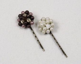 Set of 2 Upcycled Vintage Bobby Pin Jewelry | Recycled Vintage Hair Accessory