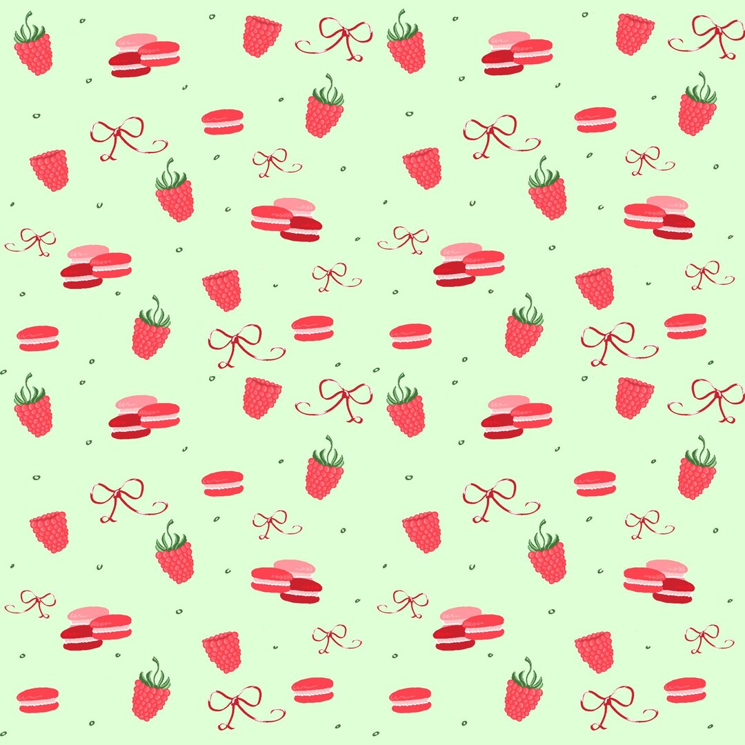 Seamless Digital File- Raspberry Theme - Etsy