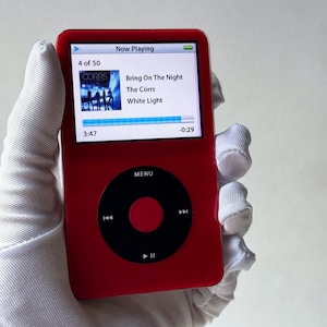 Red iPod Classic: Bluetooth iPod Classic 5th Gen, Unlimited Colour Options, SSD Storage, and 3000mAh Battery