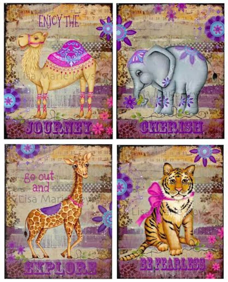 Funky Wall Art Girls Bedroom Decor Tweenteen Bohemian Art Etsy