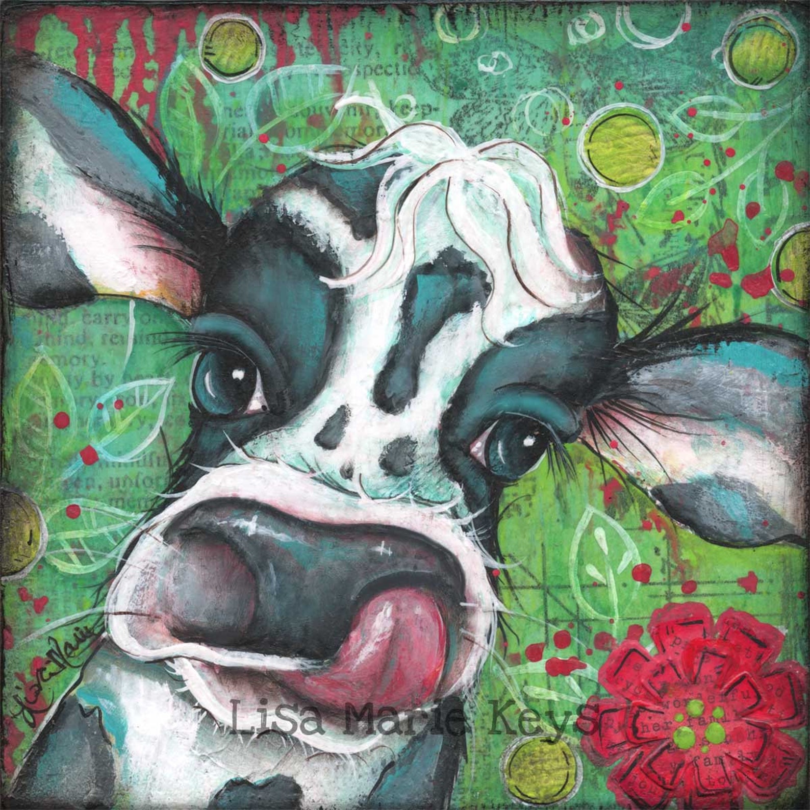 Cow Decor Wall Art Farm Kitchen Home Decorcow Wall Art Etsy