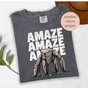 Chemise Amaze Amaze Amaze, cadeau lecteur de science-fiction, t-shirt inspiré du projet Hail Mary, chemise Rocky Alien, cadeau pour les amoureux des livres