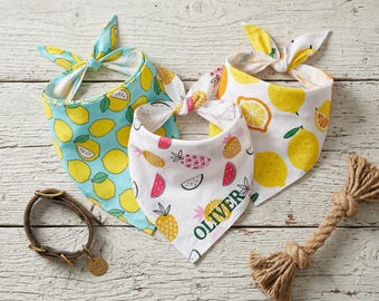 Pañuelo para mascotas bordado a medida, bufanda personalizada para perros, babero ajustable para perros, regalo para el Día del Padre para perros, regalo para papás perrunos