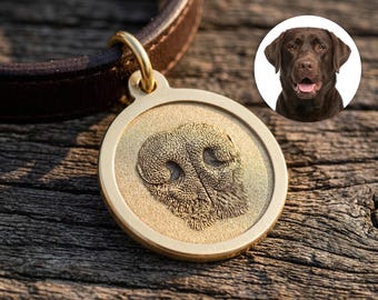 Llavero con huella de nariz de perro real, regalo conmemorativo para mascotas, recuerdo grabado para quienes perdieron a su mascota, llavero para amantes de los perros, recuerdo de mascotas.