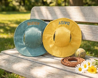 Sombrero de sol para perros, sombrero personalizado para perros con orificios para las orejas, sombrero personalizado para gatos, gorra de béisbol para mascotas, gorra bordada para mascotas, regalo único para perros, accesorios para mascotas