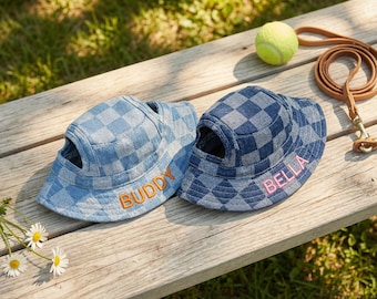 Gorro personalizado para mascotas, gorra bordada con el nombre del perro, gorro personalizado para gatos, sombrero de sol para perros, regalo para amantes de las mascotas, accesorio para cachorros.